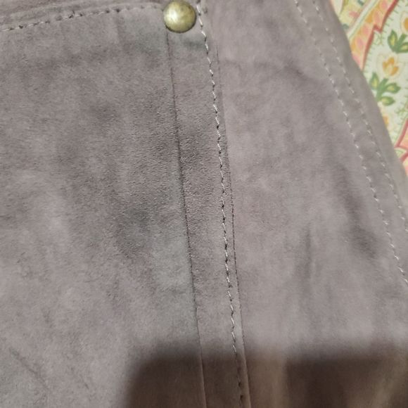 Diesel Black Gold Skinny Suede Leather Lace Up Side Pants Size 27 - Picture 6 of 6